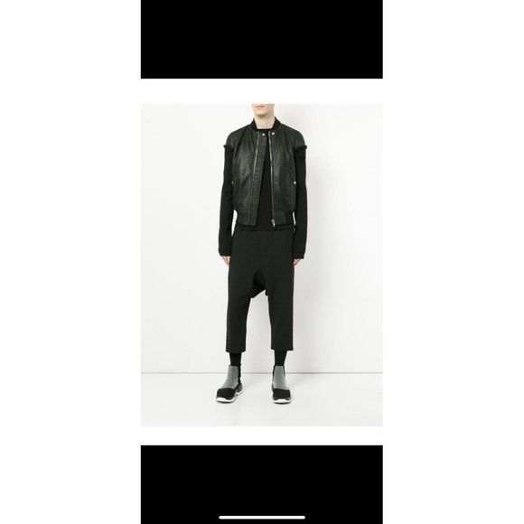 Rick Owens Lambskin Zipped Bomber Jacket - Picture 2 of 11